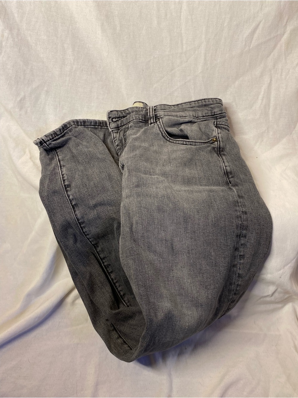 DL1961 Men's Washed Grey Relaxed Jeans